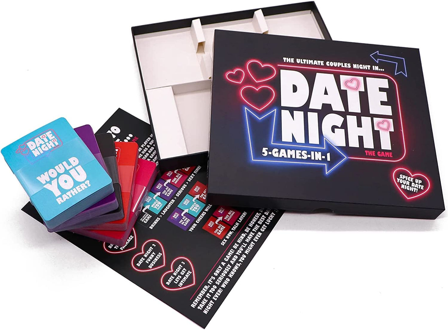 Date Night The Game - The Ultimate Couples Night In 5 Games In 1