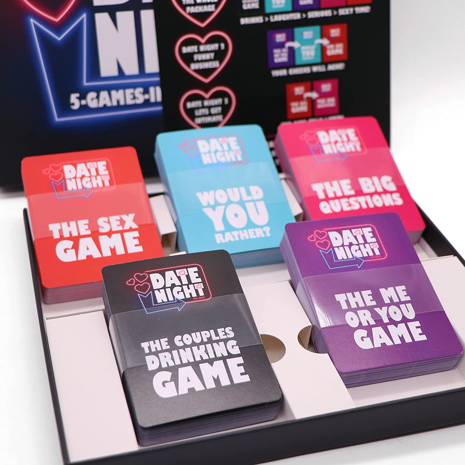 Date Night The Game - The Ultimate Couples Night In 5 Games In 1